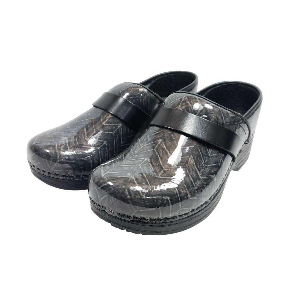 Abeo Womens Size 7.5 N Nurse Clogs Gray Leather